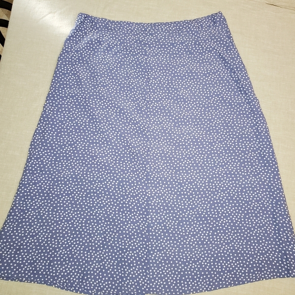 Gap Blue White Dot Midi Skirt - Picture 4 of 9